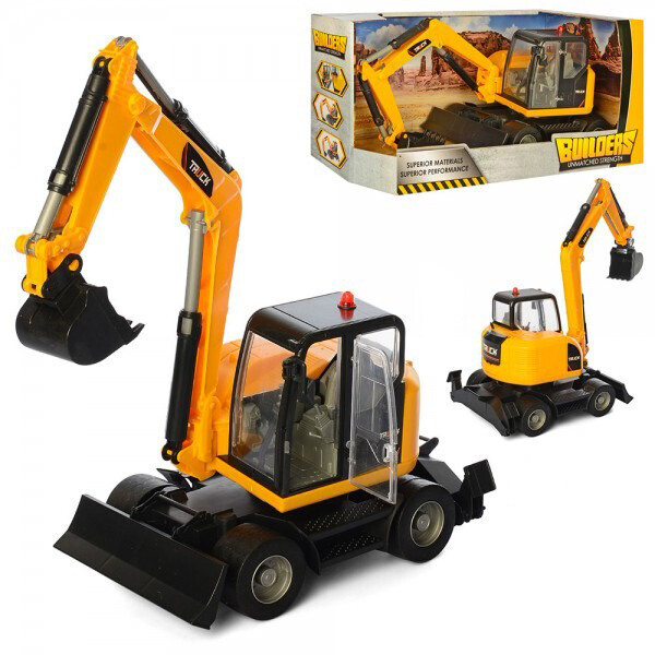 

Игрушечная стройтехника Экскаватор-Бульдозер 219A инерционный, подвижные детали