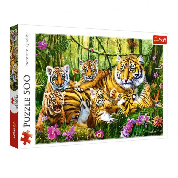 

Пазлы Семья тигров Trefl 37350 (500 эл.)