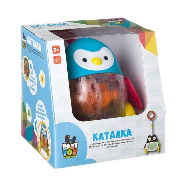 

Детская игрушечная каталка 1601ABC с подсветкой (Пингвин)