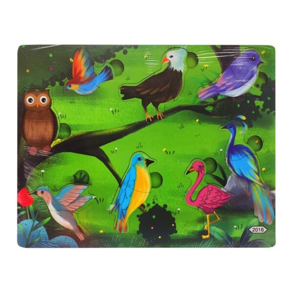 

Деревянная игрушка Пазлы MD 2561-2001/24, 30*22 см (Птицы)