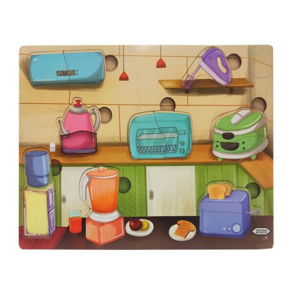 

Деревянная игрушка Пазлы MD 2561-2001/24, 30*22 см (Кухонные приборы)