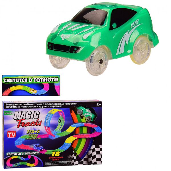 

Детский игрушечный автотрек Magic Track 6688-76 со световыми эффектами