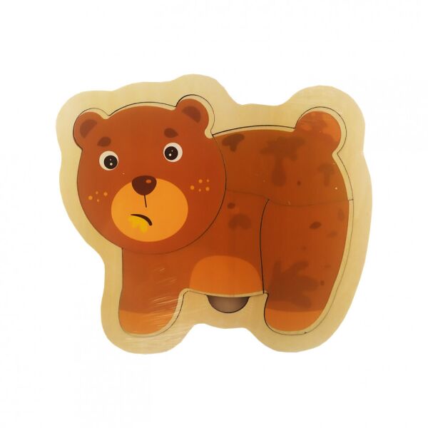 

Деревянная игрушка Пазлы MD 2283 (Медвежонок)