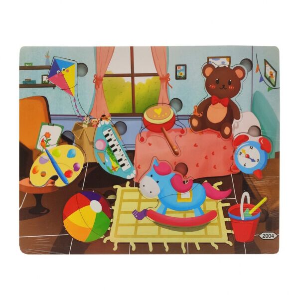 

Деревянная игрушка Пазлы MD 2561-2001/24, 30*22 см (Детская комната)