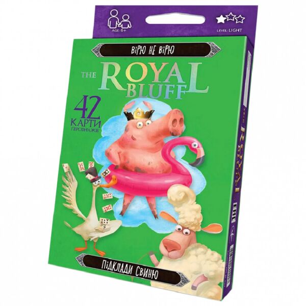 

Карточная игра The ROYAL BLUFF RBL-01 на украинском языке (RBL-01-02U)