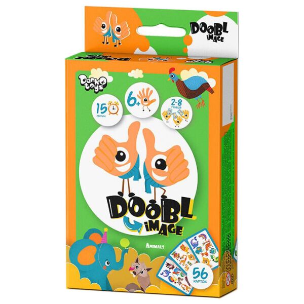 

Развлекательная настольная игра Doobl Image DBI-02U на укр. языке (Животные)