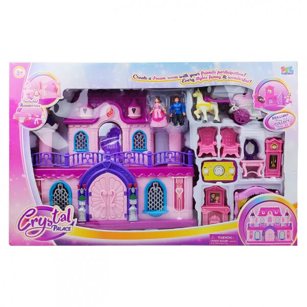 

Игровой набор Хрустальный замок 16338C куколки, мебель, аксессуары
