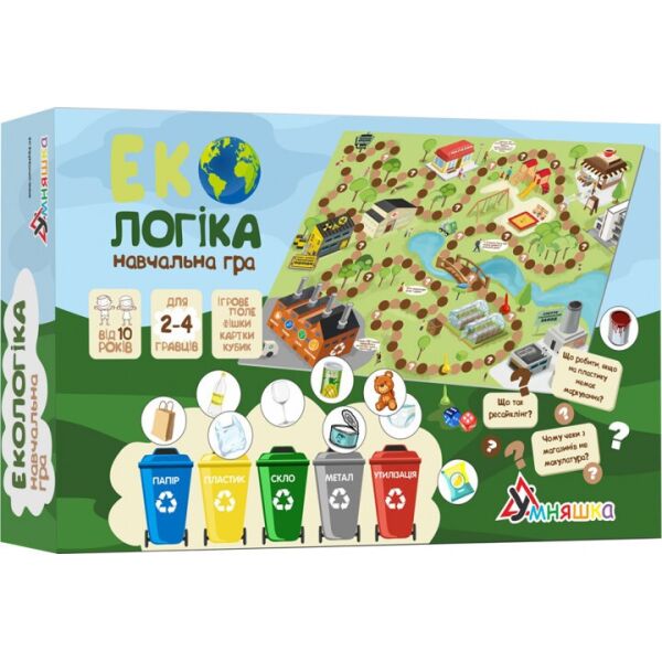 

Детская настольная обучающая игра Экологика (1319-UM) на укр. языке