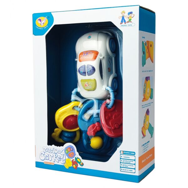 

Музыкальная игрушка 855-75A машинка с брелком-ключами (Белый)