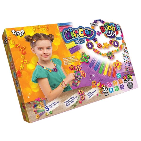 

Набор креативного творчества ARBB-01-01U Air clay + Bubble clay из пластилина (Девочка)