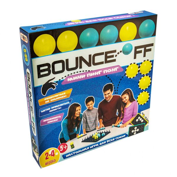 

Настольная игра Bounce Off (Мини пинг понг) 37745(126) рус