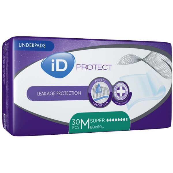 

Пеленки для младенцев ID Proteсt Super 60 x 60 см. 30 шт. (5411416047902)
