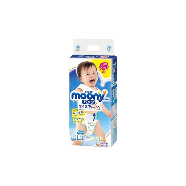 

Подгузник Moony трусики для мальчиков L 9-14 кг 44 шт (4903111206155)