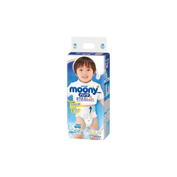 

Подгузник Moony трусики для мальчиков XL 12-22 кг 38 шт (4903111207671)