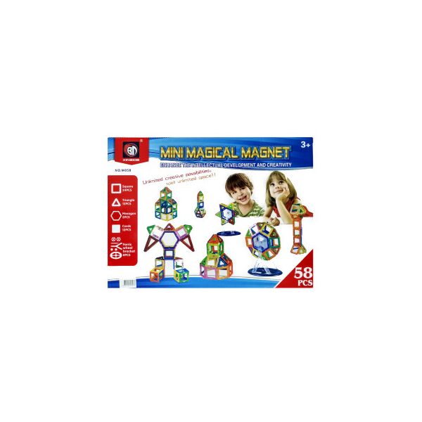 

3D магнитный конструктор - Mini Magical Magnet на магнитах (58 детали)
