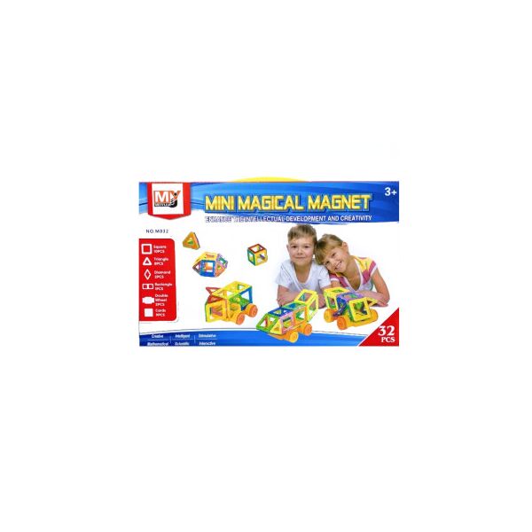 

3D магнитный конструктор - Mini Magical Magnet детский (32 детали)