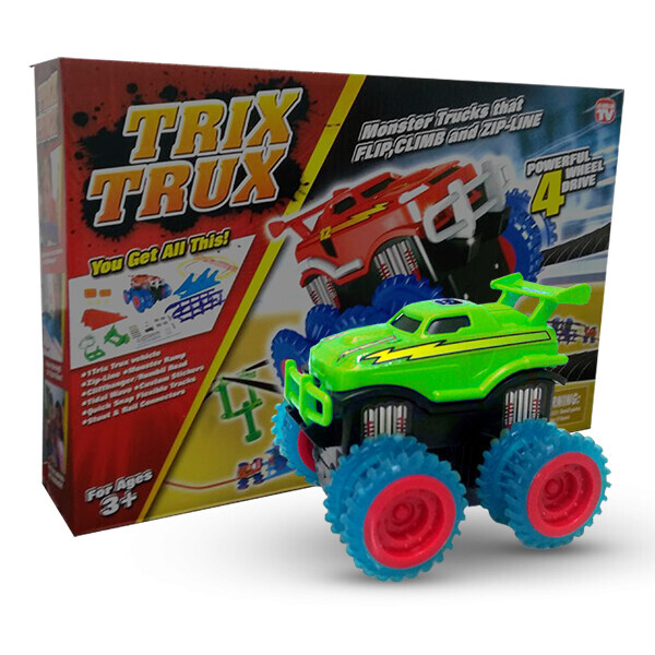 

Игровой набор Trix Trux LP100 - Канатный детский монстр-трак с зеленым кузовом