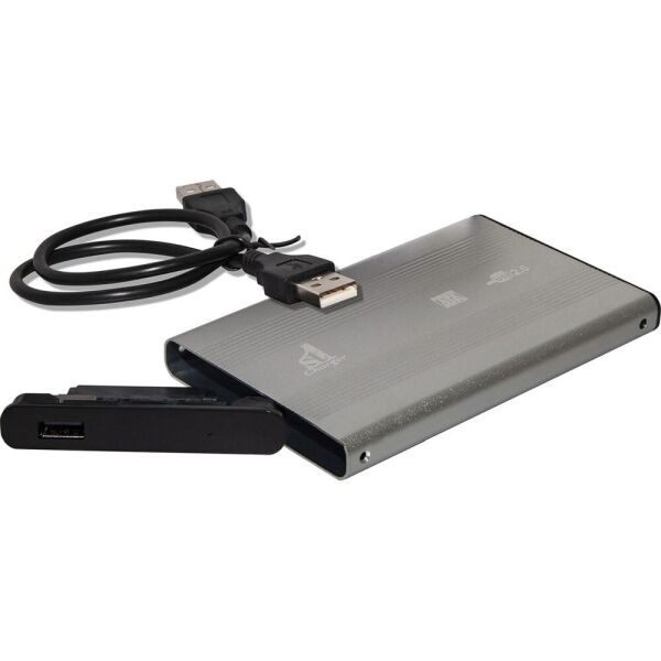 

Карман HDD 2.5" 1stCharger, Silver, USB 2.0, 1xSATA HDD/SSD, питание по USB (HDE1STU2520BS)