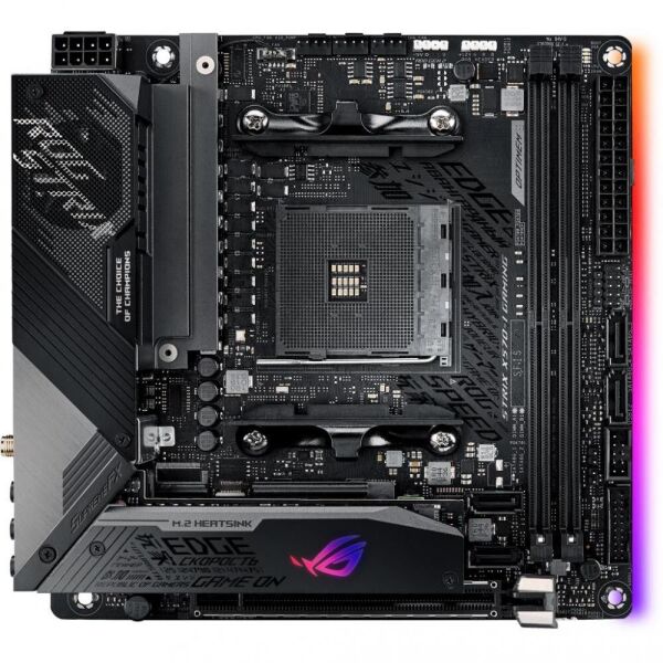

Мат.плата AM4 (X570) Asus ROG STRIX X570-I GAMING, HDMI/DP, Mini ITX