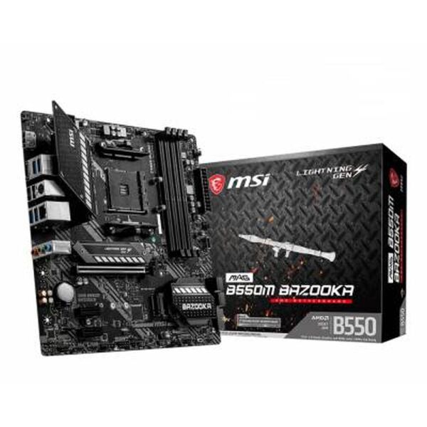 

Мат. плата AM4 (B550) MSI MAG B550M Bazooka, 4xDDR4, DP/ HDMI, MicroATX