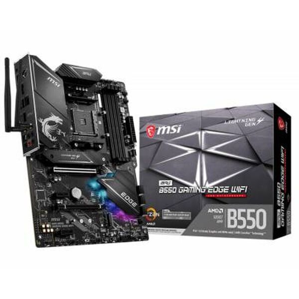 

Мат. плата AM4 (B550) MSI MPG B550 Gaming Edge Wi-Fi, 4xDDR4, DP/ HDMI, ATX
