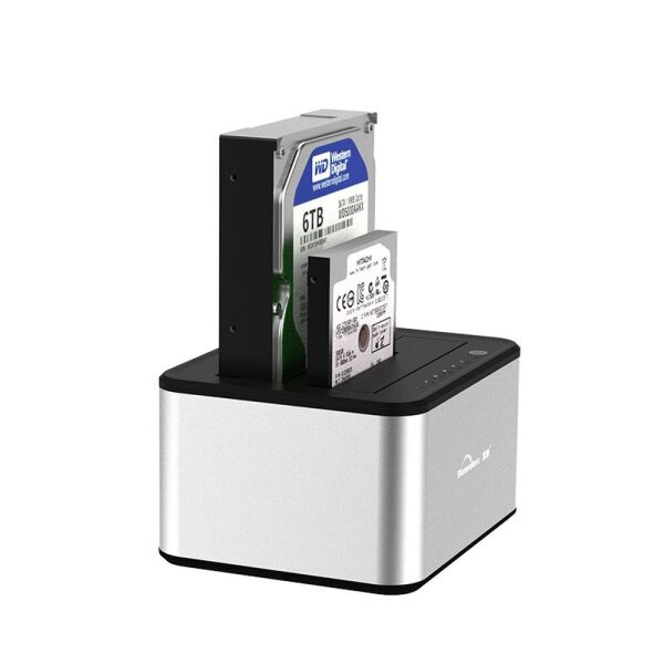 

Док-станция Blueendless HD07A для HDD/SSD серебристая (2,5/3,5" SATA, USB3.0)