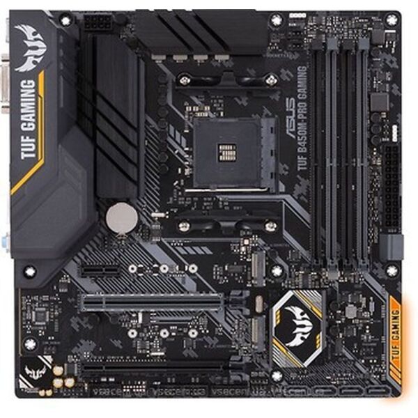 

Мат.плата AM4 (B450) Asus TUF B450M-PRO GAMING, B450, 4xDDR4, DVI-D/HDMI, mATX