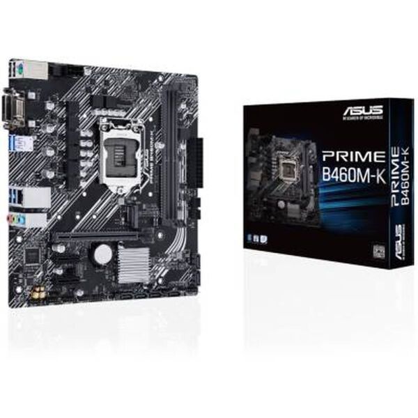 

Мат.плата 1200 (B460) Asus PRIME B460M-K, VGA/DVI-D, MicroATX
