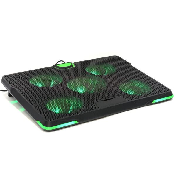 

Подставка для ноутбука до 19" Crown CMLS-132, Black/Green, 1x110mm, 4x85mm, 390x295x30mm