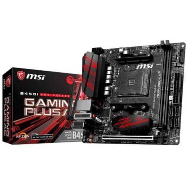 

Мат.плата AM4 (B450) MSI B450I Gaming Plus AC, B450, 2xDDR4, DP/HDMI, MiniITX