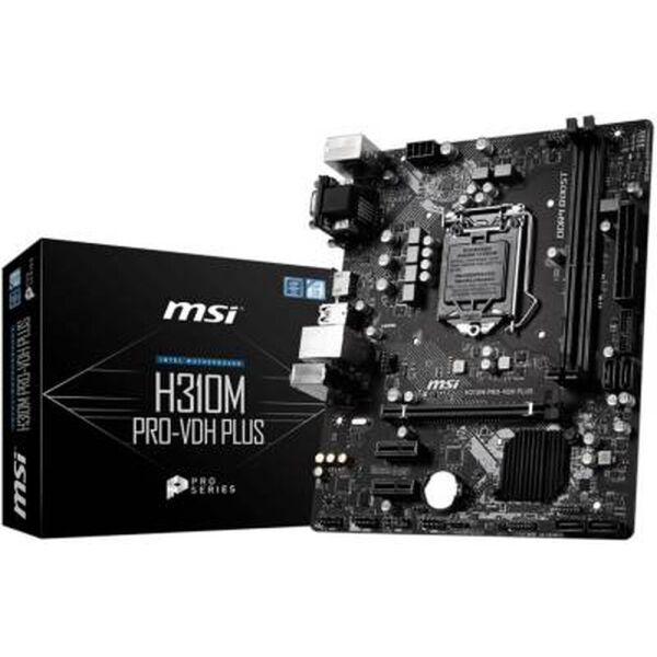 

Мат.плата 1151 (H310) MSI H310M PRO-VDH PLUS, H310, 2xDDR4, Int.Video(CPU), 4xSATA3, 1xPCI-E 16x 3.0