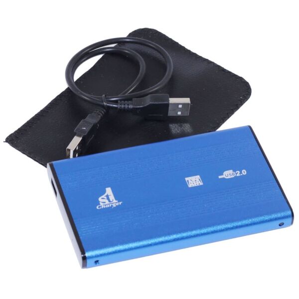 

Карман HDD 2.5" 1stCharger, Blue, USB 2.0, 1xSATA HDD/SSD, питание по USB (HDE1STU2520BB)