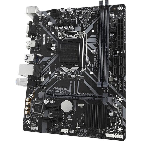 

Мат.плата 1151 (H310) Gigabyte H310M S2 2.0, 2.0 H310, 2xDDR4, Int.Video(CPU), 4xSATA3, 1xPCI-E 16x