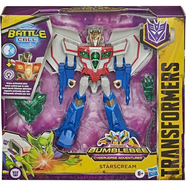 

Трансформер Бамбелби Старскрим Самолёт Управление Голосом Cybervers Adventures Starscream Hasbro E8377