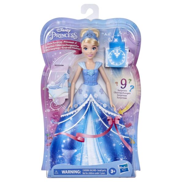 

Модная Кукла Принцесса Золушка 29 см 10 сюрпризов Style Surprise Cinderella Hasbro F0284