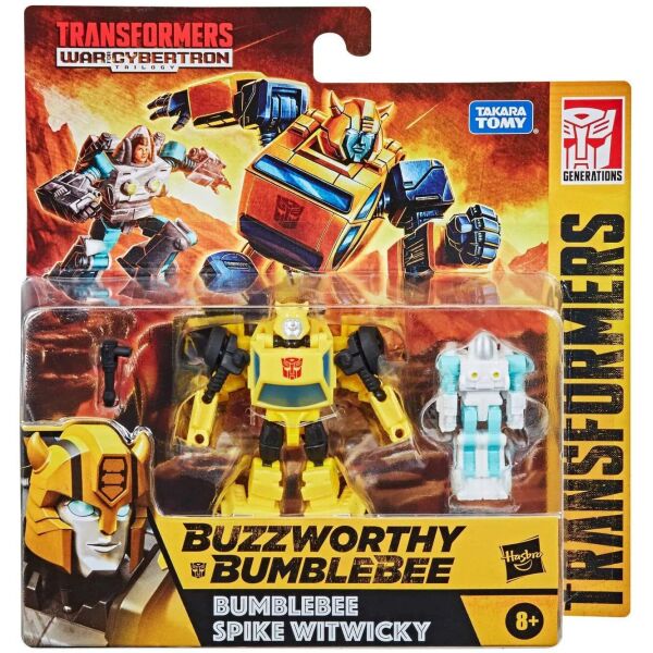 

Трансформер Бамблби и Спайк Уитвики Transformers Buzzworthy Bumblebee Core Bumblebee Spike Witwicky Hasbro F0926