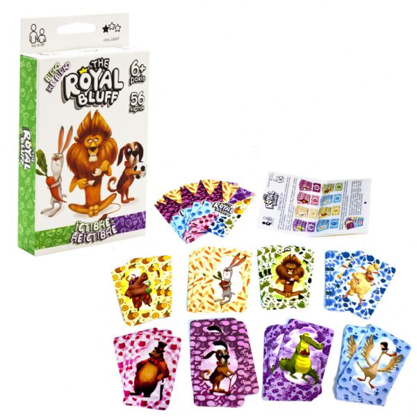 

Детская карточная игра The ROYAL BLUFF съедобное несъедобное RBL-02-01U на укр. языке
