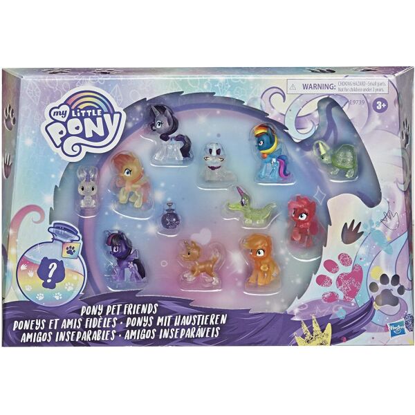 

Фигурки 12 шт Моя Маленькая Пони Друзья Питомцы My Little Pony Pet Friends Hasbro E9739