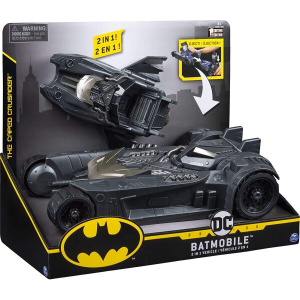 

Бетмобиль и Бэтбот 2 в 1 транформер летучая мишьDC Batman Batmobile и Batboat 2-in-1 Transforming Vehicle McFarlane 6055295