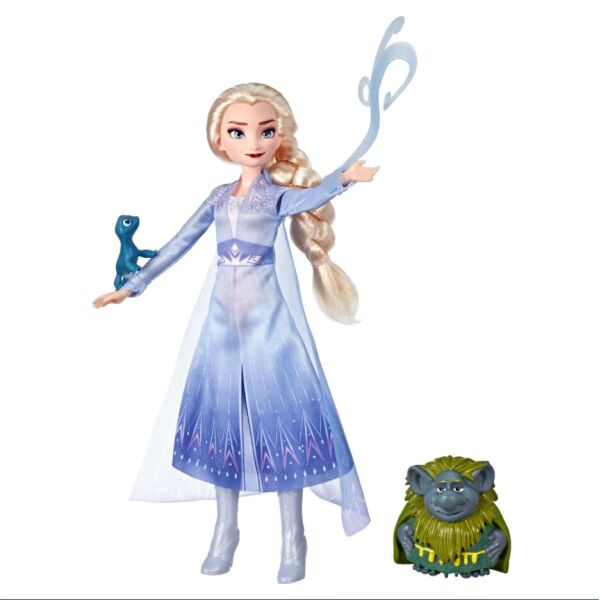 

Кукла Эльза 28 см Холодное Сердце 2 с фигуркой троля и саламандры Frozen Elsa Frozen 2 Hasbro E6660