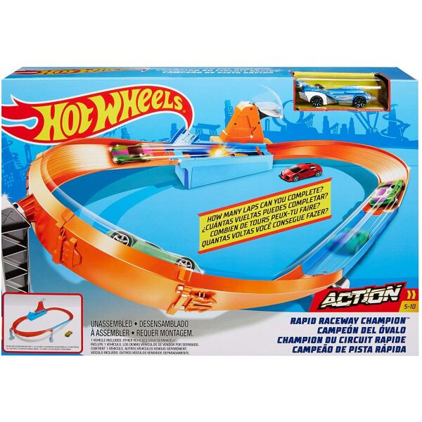 

Трек Хот Вилс Кольцо Чемпиона Hot Wheels Rapid Raceway Champion Play Set Mattel GJM75