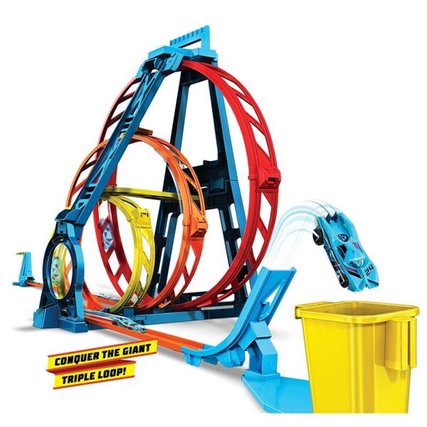 

Трек Хот Вилс Тройная Петля Hot Wheels Track Unlimited Triple Loop Mattel GLC96