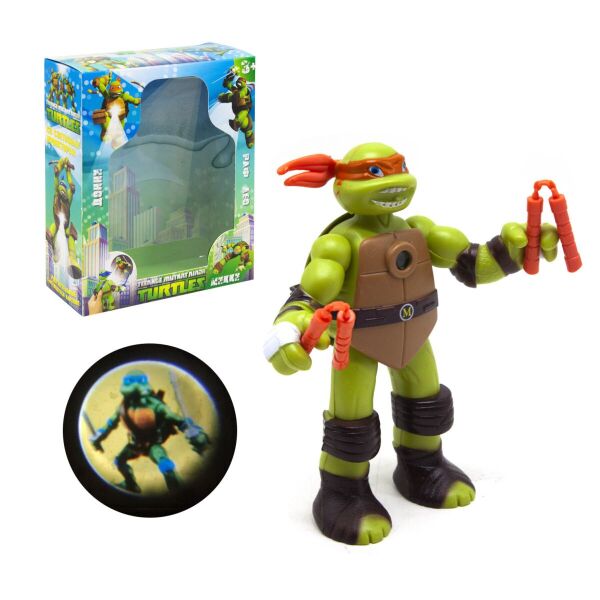 

Фигурка Микеланджело Черепашки-ниндзя с боевым оружием 14.5 см Michelangelo Ninja Turtles Haowan 810005-4