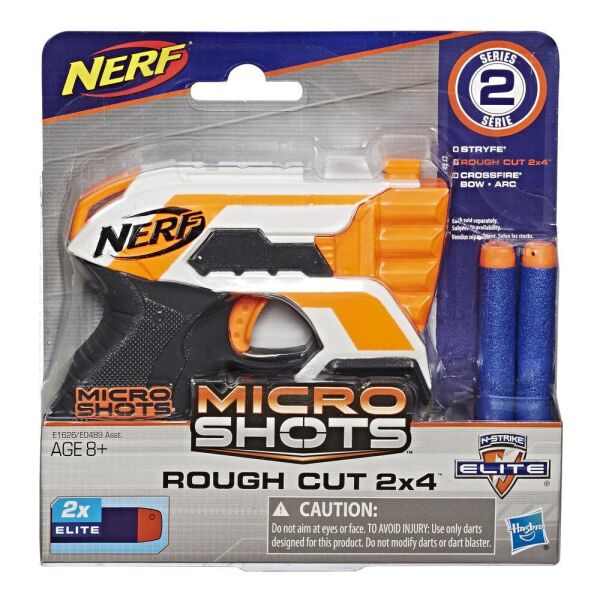 

Бластер Нерф Н-Страйк 2x4 Nerf MicroShots Elite Rough Cut Hasbro E1626