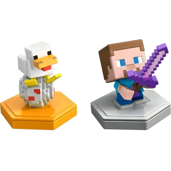 

Фигурки Майнкрафт Стив и Курица с кодом для игры Minecraft Mini Figure Mattel GKT42