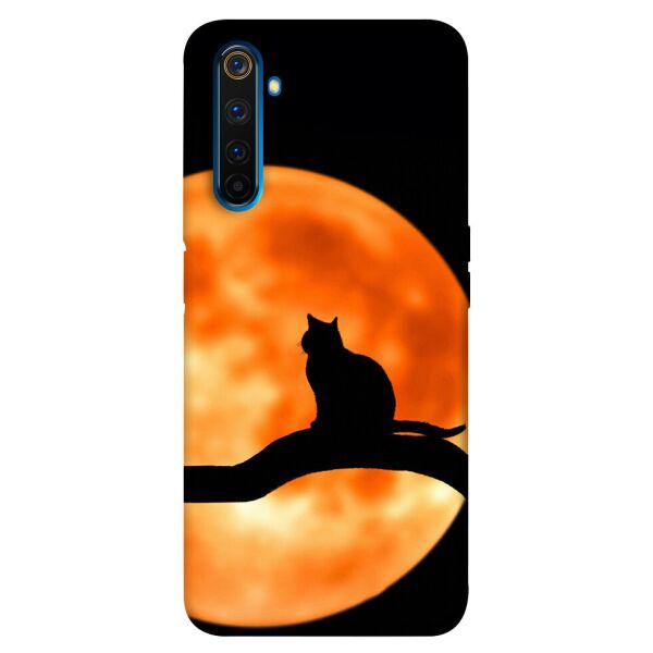 

Чехол itsPrint Кот на фоне луны для Realme 6 Pro