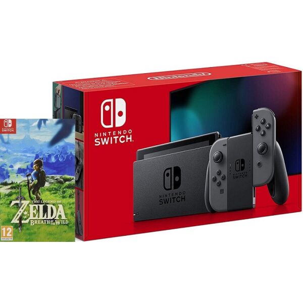 

Игровая консоль Nintendo Switch Grey Bundle (игра The Legend of Zelda Breath of the Wild)