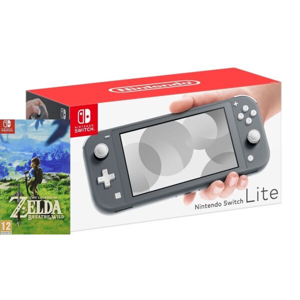

Игровая консоль Nintendo Switch Lite Grey Bundle (игра The Legend of Zelda Breath of the Wild)