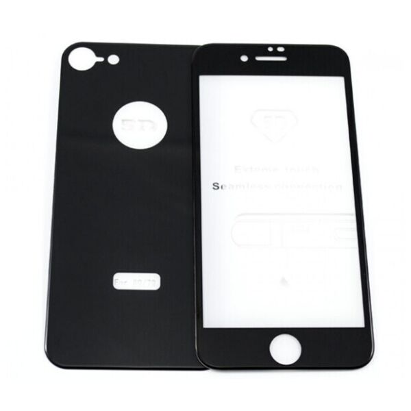 

Защитное стекло для iPhone 8+ 5D front-back, цвет - black