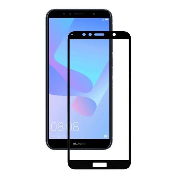 

Защитное стекло для Huawei Y6 2018 5D черный